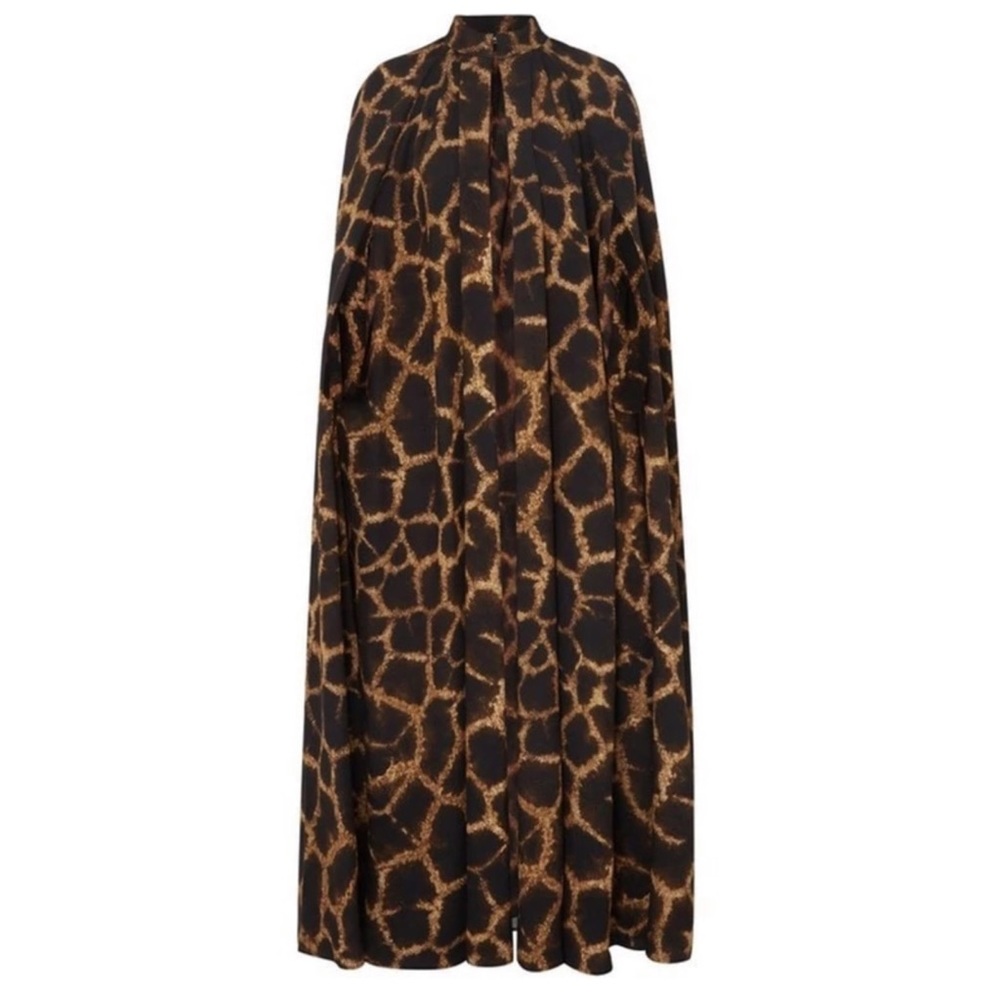 ❄️ Long Leopard Print Opera Cape - Picture 5 of 6